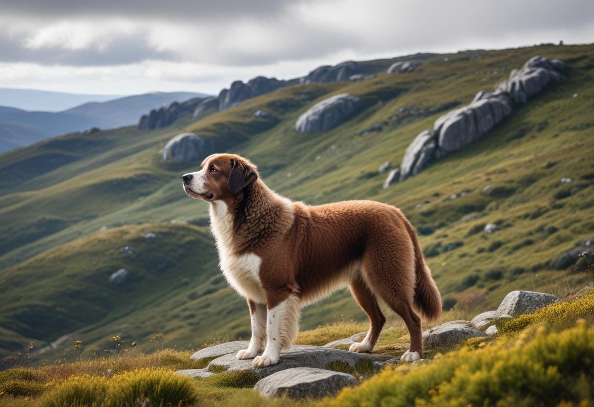 Cão da serra da estrela – en fantastisk fyrbent vän! illustration